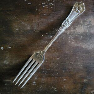 Antique 1906 Wm A Rogers Grenoble-Gloria Silverplate Fork, Silverware Jewelry